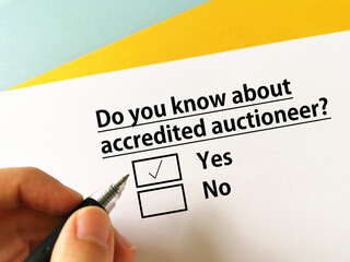Questionnaire about auction
