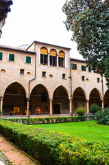 Fototapeta premium Courtyard of beautiful Basilica di Sant'Antonio in Padova (Padua), Veneto, Italy