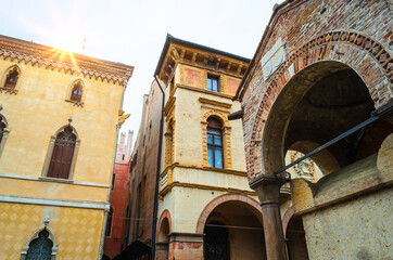 Beautiful street of Padova (Padua), Veneto, Italy