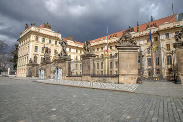 Prague Castle just before the rain