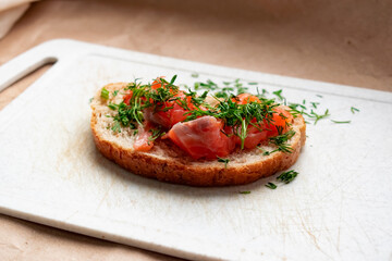 bruschetta with tomato and basil