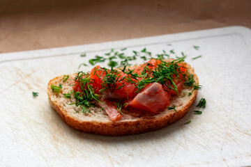 bruschetta with tomato