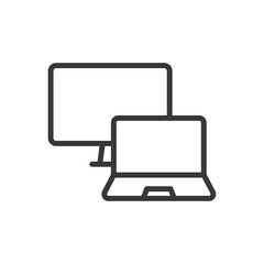 Electronic devices icon. Computer symbol modern, simple, vector, icon for website design, mobile app, ui. Vector Illustration