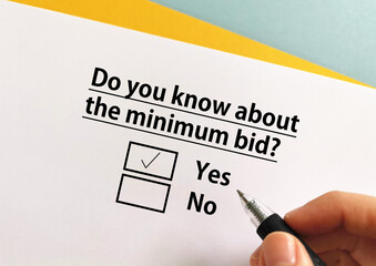 Questionnaire about auction