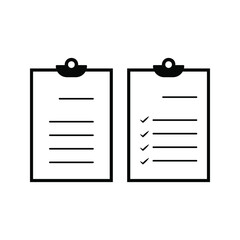 Clipboard Vector  Icons. Contains such Icons as Contact, Checklist, Petition and more. on blank background. eps10