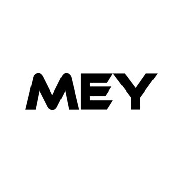 MEY letter logo design with white background in illustrator, vector logo modern alphabet font overlap style. calligraphy designs for logo, Poster, Invitation, etc.
