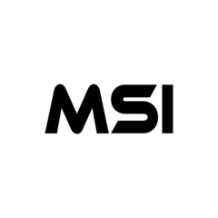 MSI letter logo design with white background in illustrator, vector logo modern alphabet font overlap style. calligraphy designs for logo, Poster, Invitation, etc.

