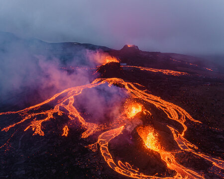 Geldingadalur Volcanic Eruption In Iceland 2021