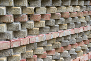 Close-up of textured wall made of bricks