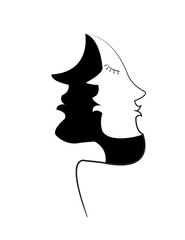 silhouette of a person. silhouette of a women. silhouette of a girl