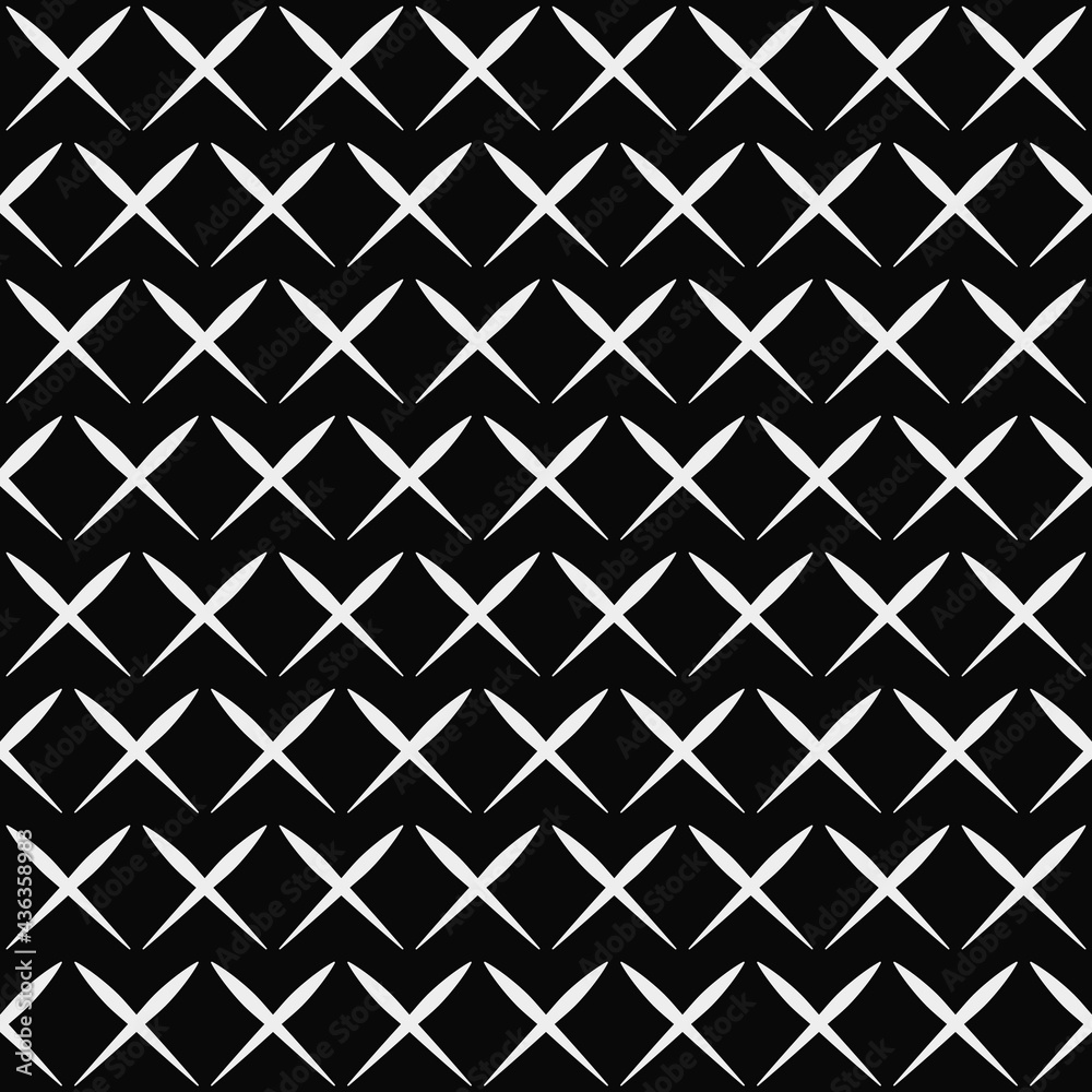 Aufkleber white same crosses pattern. vector seamless and repeated cross.