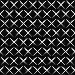 White same crosses pattern. Vector seamless and repeated cross.