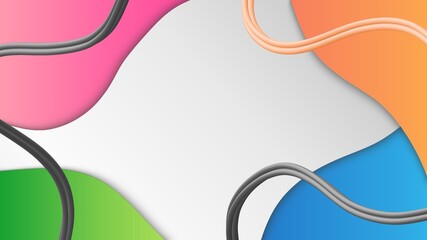 Hd 3D modern abstract background wallpaper with colorful gradients