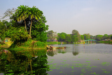 A beautiful lake image I captured this image on 5th February 2019 from Sonargaon, Bangladesh, South...