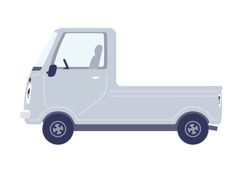 かわいい自動車軽トラック横向き