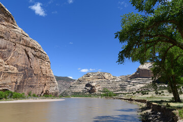 Fototapeta na wymiar The Scenic Beauty of Colorado. Beautiful Dramatic Landscapes in Dinosaur National Monument, Colorado