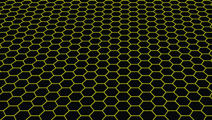 Background of yellow polygons illustration