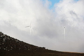 turbine in the clouds