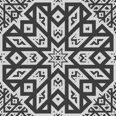 Geometric fabric abstract ethnic pattern, vector illustration style seamless. design for fabric, curtain, background, carpet, wallpaper, clothing, wrapping, Batik, fabric, tile, ceramic