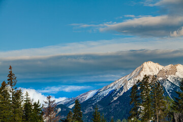 Fototapeta premium Beautiful view of the snow-capped peaks of the Tatra Mountains. Poland
