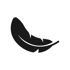 Bird feather icon. Quill icon for web and mobile app design.