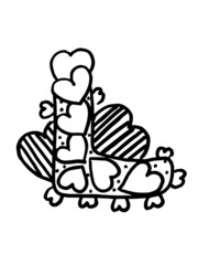 L WITH LOVE COLORING PAGE,LOGO DESIGN,LOVE COLORING PAGE,