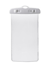 Front view of empty waterproof plastic  phone case