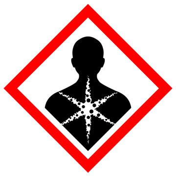 Health hazard vector warning sign