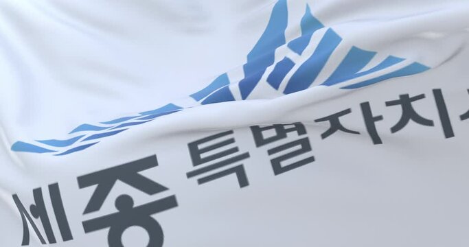 Sejong flag, city of South Korea, Loop