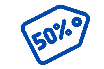 50% discount on the total price.