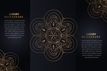 luxury golden background flower decorative mandala background