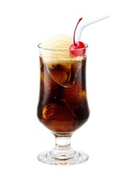 フロートグラス コーヒーフロート イラスト リアル ストロー