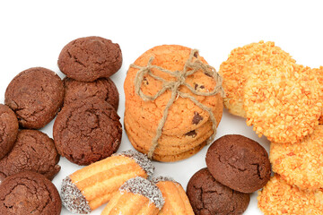 cookies isolated on a white background.