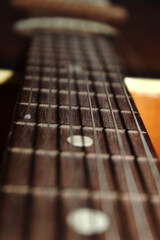 acoustic guitar close up