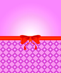 red bow and ribbon