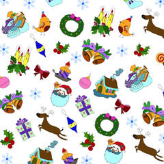 seamless pattern with animals