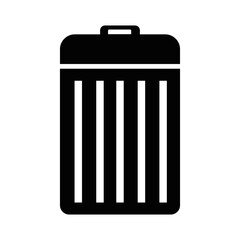 trash can isolated on white