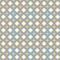 Vector seamless repeat pattern. Abstract vintage style textured tile background illustrate by repeating connection and overlap pattern of geometric rectangle square shape with pastel color tone.