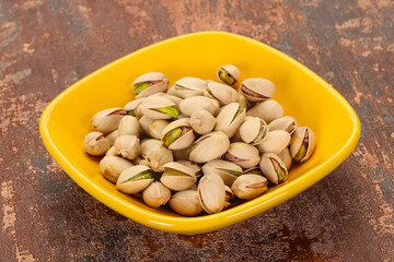 Pistachio nuts heap