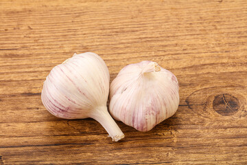 Fresh ripe and tasty garlic