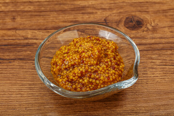 Dijon mustard sauce with seeds