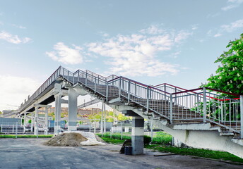 Obraz premium railway crossing bridge