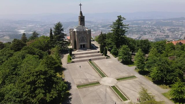 Wedding in the church on top of the hill