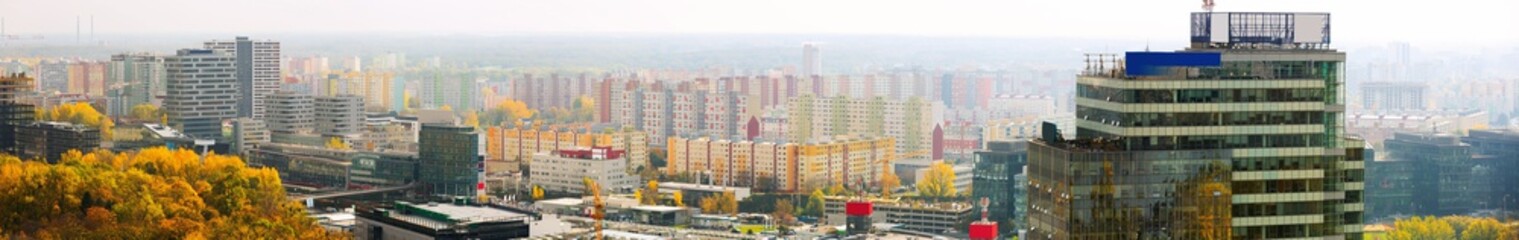 Fototapeta na wymiar Bratislava cityscape with a modern apartment buildings, Slovakia