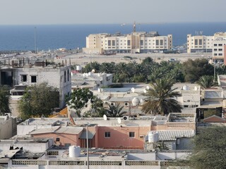 View of the Al mirfa or Al Marfa town in Abudhabi,UAE.