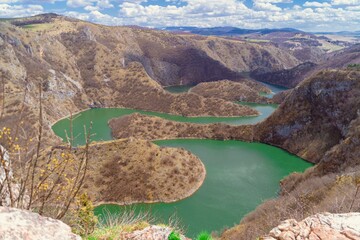view of the river in mountains
