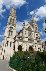 Obraz premium The Church of St Ambroise constructed in the Neo-Romanesque and Monumental Style, it was built between 1863 to 1869. Paris.