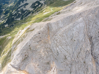 Aerial view of Vihren Peak, Pirin Mountain, Bulgaria