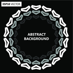 Design spiral backdrop. Abstract monochrome background. No gradient