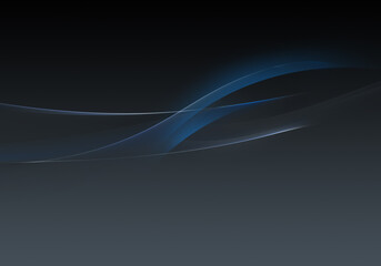 Abstract background waves. Black, dark slate and blue abstract background for wallpaper or business card